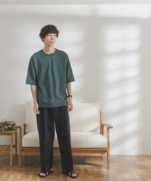 FORK&SPOON（フォークアンドスプーン）の「FORK&SPOON　天竺プレーティングTシャツ（Tシャツ/カットソー・メンズ・モカ/ライトグレー/グリーン系その他・LARGE/MEDIUM）」の7枚目の写真