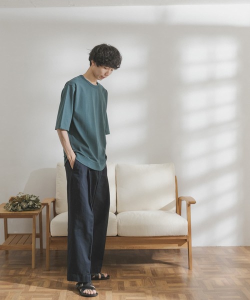 FORK&SPOON（フォークアンドスプーン）の「FORK&SPOON　天竺プレーティングTシャツ（Tシャツ/カットソー・メンズ・モカ/ライトグレー/グリーン系その他・LARGE/MEDIUM）」の8枚目の写真