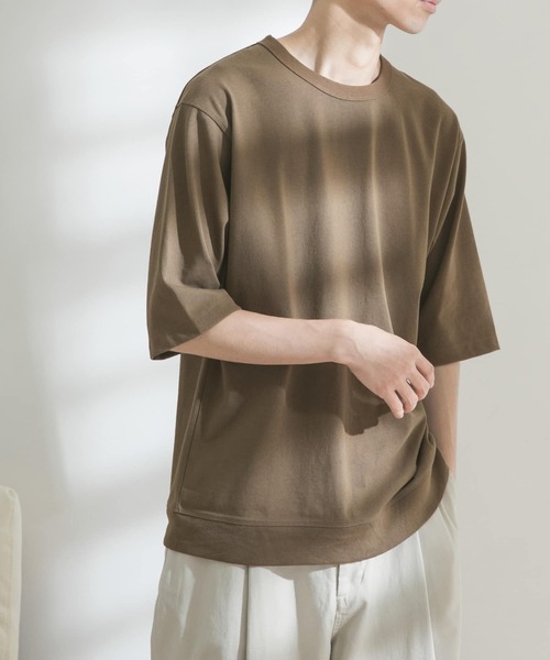 FORK&SPOON（フォークアンドスプーン）の「FORK&SPOON　天竺プレーティングTシャツ（Tシャツ/カットソー・メンズ・モカ/ライトグレー/グリーン系その他・LARGE/MEDIUM）」の16枚目の写真