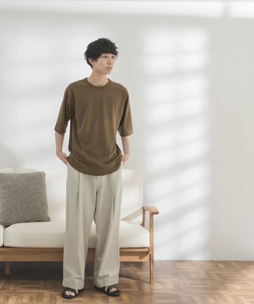 FORK&SPOON（フォークアンドスプーン）の「FORK&SPOON　天竺プレーティングTシャツ（Tシャツ/カットソー・メンズ・モカ/ライトグレー/グリーン系その他・LARGE/MEDIUM）」の19枚目の写真