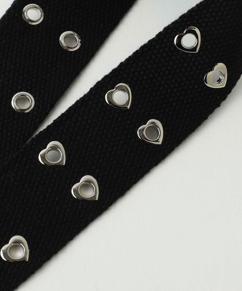 X-girl（エックスガール）の「HEART EYELET BELT（ベルト・レディース・ライトパープル/ブラック/グリーン/ブラウン・ONE SIZE）」の12枚目の写真
