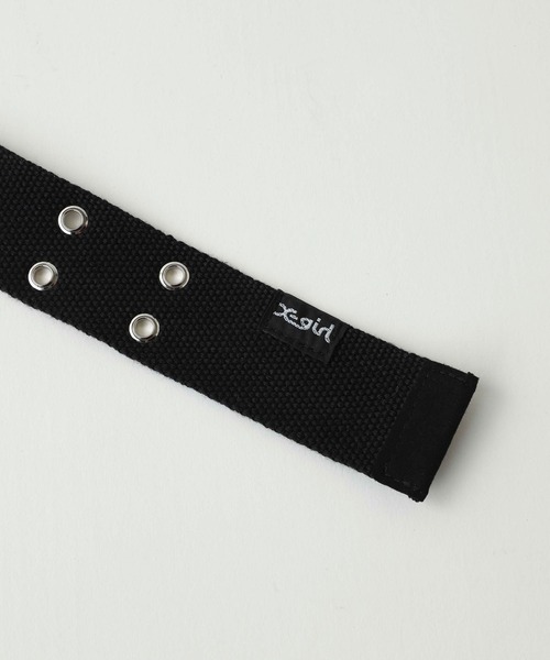 X-girl（エックスガール）の「HEART EYELET BELT（ベルト・レディース・ライトパープル/ブラック/グリーン/ブラウン・ONE SIZE）」の6枚目の写真