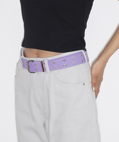 X-girl（エックスガール）の「HEART EYELET BELT（ベルト・レディース・ライトパープル/ブラック/グリーン/ブラウン・ONE SIZE）」の22枚目の写真