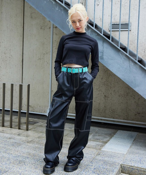 X-girl（エックスガール）の「HEART EYELET BELT（ベルト・レディース・ライトパープル/ブラック/グリーン/ブラウン・ONE SIZE）」の14枚目の写真