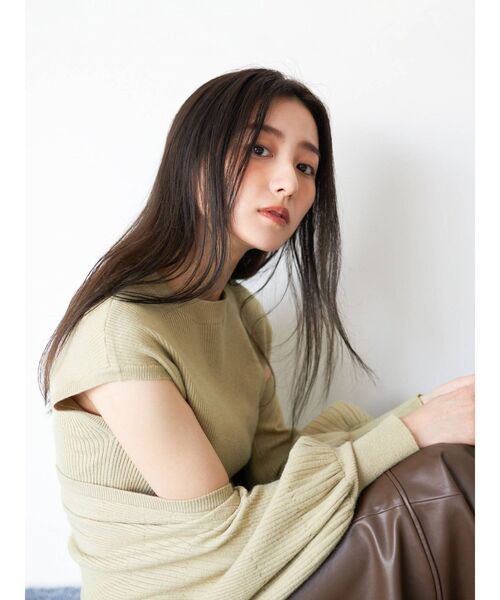 COTORICA（コトリカ）の「ニットボレロ×フレンチスリーブニット（ニット/セーター・レディース・ブラック/オフホワイト/オリーブ・FREE）」の22枚目の写真