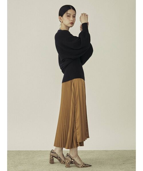 COTORICA（コトリカ）の「ニットボレロ×フレンチスリーブニット（ニット/セーター・レディース・ブラック/オフホワイト/オリーブ・FREE）」の5枚目の写真