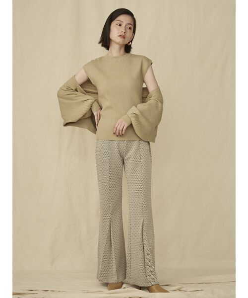 COTORICA（コトリカ）の「ニットボレロ×フレンチスリーブニット（ニット/セーター・レディース・ブラック/オフホワイト/オリーブ・FREE）」の18枚目の写真