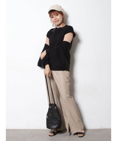 COTORICA（コトリカ）の「ニットボレロ×フレンチスリーブニット（ニット/セーター・レディース・ブラック/オフホワイト/オリーブ・FREE）」の21枚目の写真