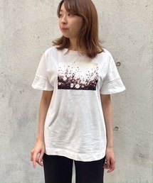 AIMER | フラワープリントTシャツ(Tシャツ/カットソー)