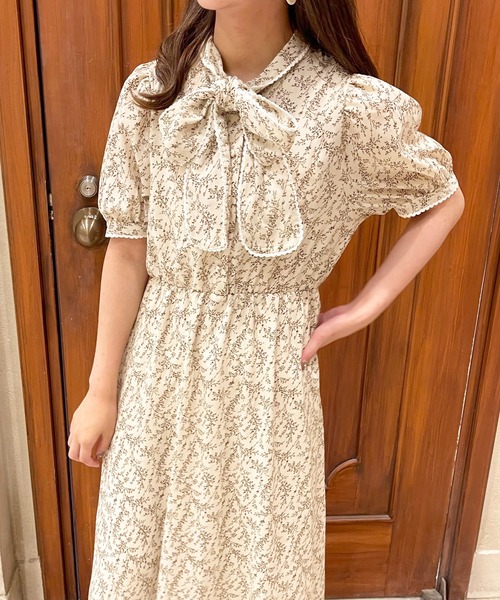 apres jour（アプレジュール）の「ピコレースボウタイワンピ【ZOZOTOWN限定アイテム】（ワンピース・レディース・オフホワイト/ピンクベージュ/ライトベージュ/その他・SMALL/X-LARGE/MEDIUM）」の15枚目の写真