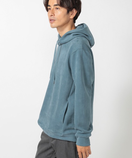 UNION STATION(ユニオンステーション)の「【ストレッチ】スウェードプルオーバーパーカー(パーカー・メンズ・ベージュ/オフホワイト/ブルー/ブラック・LL/S/M/L)」の18枚目の写真