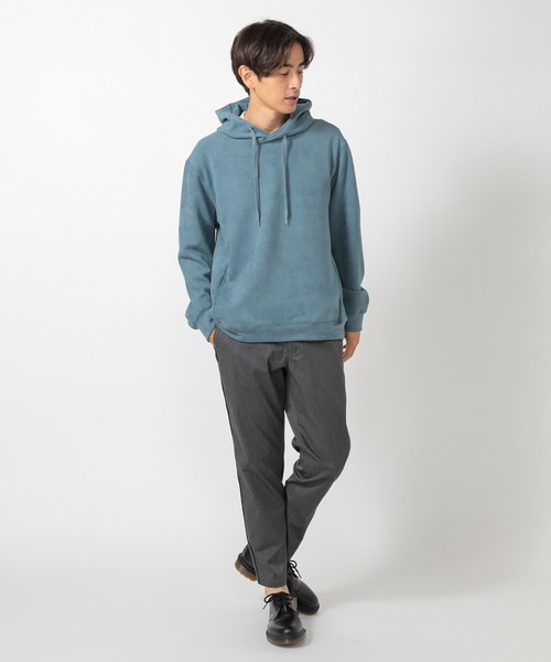 UNION STATION(ユニオンステーション)の「【ストレッチ】スウェードプルオーバーパーカー(パーカー・メンズ・ベージュ/オフホワイト/ブルー/ブラック・LL/S/M/L)」の15枚目の写真