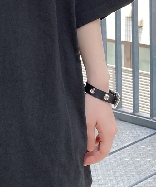 Figments（フィグメンツ）の「ハトメブレスレット（ブレスレット・レディース・ブラック・FREE）」の6枚目の写真