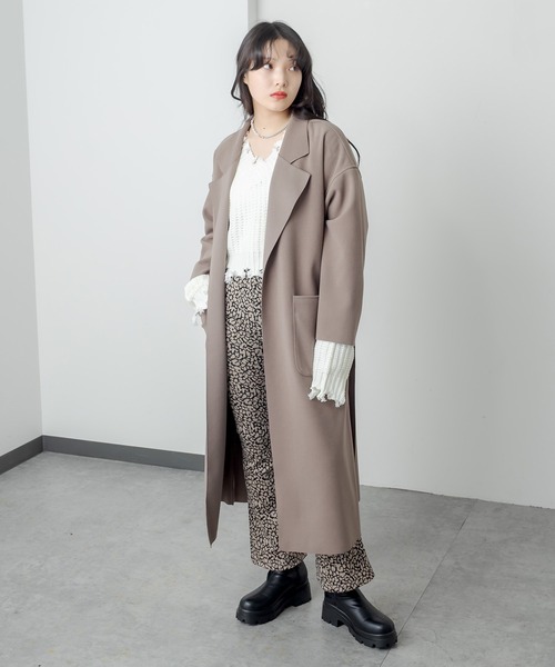 RASVOA（ラスボア）の「ダメージショートＶネックニット（ニット/セーター・レディース・ブラック/オフホワイト/ブルー・FREE）」の20枚目の写真