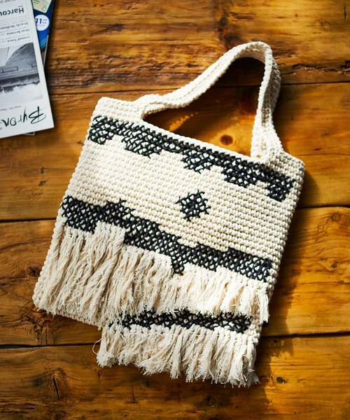 JACK & MARIE(ジャックアンドマリー)の「STORY OF TOMORROW POSITANO TOTE (ストーリーオブトゥモロー ポジターノトート)(ナチュラル)(Women's)(STB360)(トートバッグ・レディース・ナチュラル・ONE SIZE)」の1枚目の写真