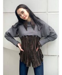 EMODA | スーパークロップクラッシュニット(ニット/セーター)