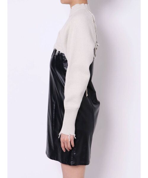 EMODA（エモダ）の「スーパークロップクラッシュニット（ニット/セーター・レディース・カーキ/グレー/ブラック/アイボリー・FREE）」の18枚目の写真