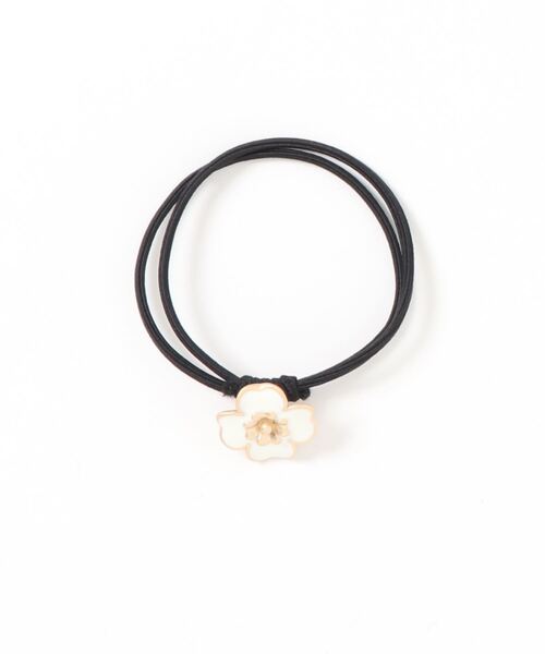 Fun & Daily（ファンアンドデイリー）の「F&D : レトロフラワーヘアゴム（ヘアゴム・レディース・ホワイト/ブラック・FREE）」の6枚目の写真