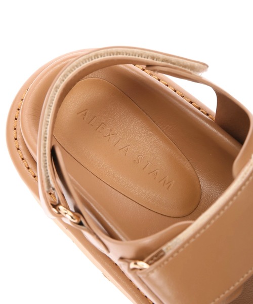 ALEXIA STAM（アリシアスタン）の「Logo Platform Sandals/ロゴプラットフォームサンダル（サンダル・レディース・キャメル/アイボリー/ブラック・S/M/L）」の21枚目の写真