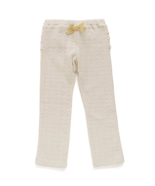 Seraph（セラフ）の「バックフリルジャガード編みパンツ 10分丈（その他パンツ・キッズ・ピンク/オレンジ/チャコール/キナリ・90/100/110/120/80/130/95/70/140）」の2枚目の写真