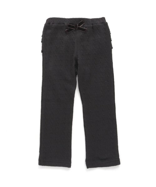 Seraph（セラフ）の「バックフリルジャガード編みパンツ 10分丈（その他パンツ・キッズ・ピンク/オレンジ/チャコール/キナリ・90/100/110/120/80/130/95/70/140）」の6枚目の写真