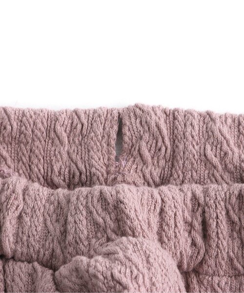 Seraph（セラフ）の「バックフリルジャガード編みパンツ 10分丈（その他パンツ・キッズ・ピンク/オレンジ/チャコール/キナリ・90/100/110/120/80/130/95/70/140）」の7枚目の写真