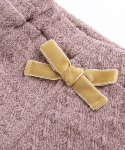 Seraph（セラフ）の「バックフリルジャガード編みパンツ 10分丈（その他パンツ・キッズ・ピンク/オレンジ/チャコール/キナリ・90/100/110/120/80/130/95/70/140）」の12枚目の写真