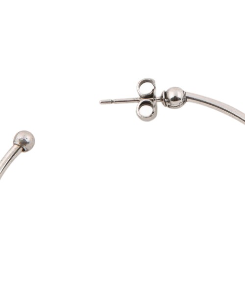 GAS BIJOUX（ガスビジュー）の「GAS BIJOUX/ガスビジュー Love hoop earrings mini silver/ラブフープピアス（ピアス（両耳用）・レディース・シルバー・ONE SIZE）」の4枚目の写真