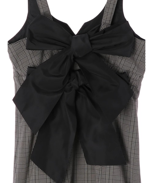 Maison de FLEUR(メゾンドフルール)の「チェック柄リボンワンピース(ワンピース・レディース・ブラウン/ベージュ・S/M)」の13枚目の写真