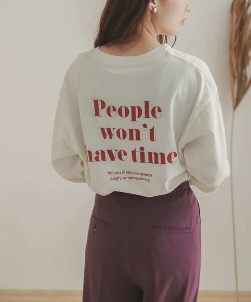 SENSE OF PLACE by URBAN RESEARCH（センスオブプレイスバイアーバンリサーチ）の「ロゴプリントTシャツ（Tシャツ/カットソー・レディース・ベージュ系その他/ホワイト/ホワイト系その他・ONE）」の2枚目の写真