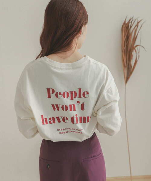 SENSE OF PLACE by URBAN RESEARCH（センスオブプレイスバイアーバンリサーチ）の「ロゴプリントTシャツ（Tシャツ/カットソー・レディース・ベージュ系その他/ホワイト/ホワイト系その他・ONE）」の4枚目の写真