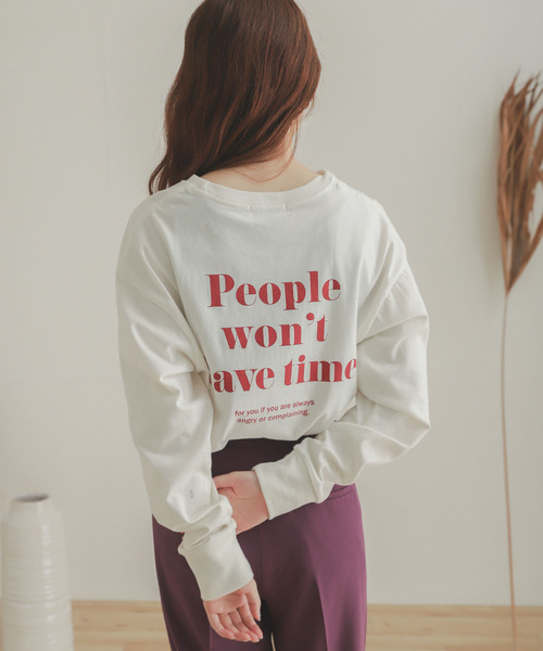 SENSE OF PLACE by URBAN RESEARCH（センスオブプレイスバイアーバンリサーチ）の「ロゴプリントTシャツ（Tシャツ/カットソー・レディース・ベージュ系その他/ホワイト/ホワイト系その他・ONE）」の5枚目の写真