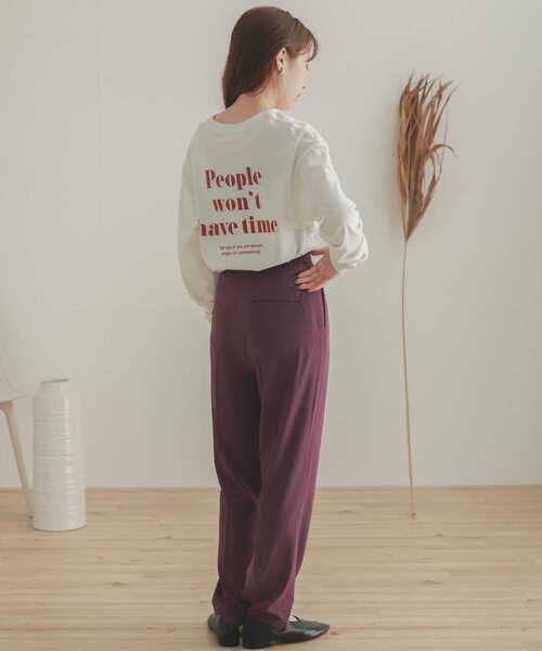 SENSE OF PLACE by URBAN RESEARCH（センスオブプレイスバイアーバンリサーチ）の「ロゴプリントTシャツ（Tシャツ/カットソー・レディース・ベージュ系その他/ホワイト/ホワイト系その他・ONE）」の8枚目の写真