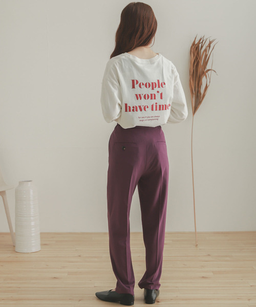 SENSE OF PLACE by URBAN RESEARCH（センスオブプレイスバイアーバンリサーチ）の「ロゴプリントTシャツ（Tシャツ/カットソー・レディース・ベージュ系その他/ホワイト/ホワイト系その他・ONE）」の9枚目の写真