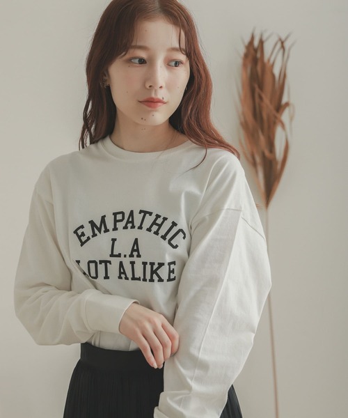 SENSE OF PLACE by URBAN RESEARCH（センスオブプレイスバイアーバンリサーチ）の「ロゴプリントTシャツ（Tシャツ/カットソー・レディース・ベージュ系その他/ホワイト/ホワイト系その他・ONE）」の10枚目の写真