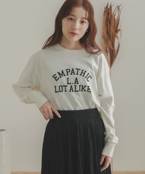 SENSE OF PLACE by URBAN RESEARCH（センスオブプレイスバイアーバンリサーチ）の「ロゴプリントTシャツ（Tシャツ/カットソー・レディース・ベージュ系その他/ホワイト/ホワイト系その他・ONE）」の11枚目の写真