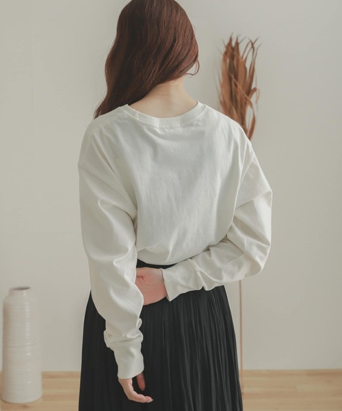 SENSE OF PLACE by URBAN RESEARCH（センスオブプレイスバイアーバンリサーチ）の「ロゴプリントTシャツ（Tシャツ/カットソー・レディース・ベージュ系その他/ホワイト/ホワイト系その他・ONE）」の13枚目の写真