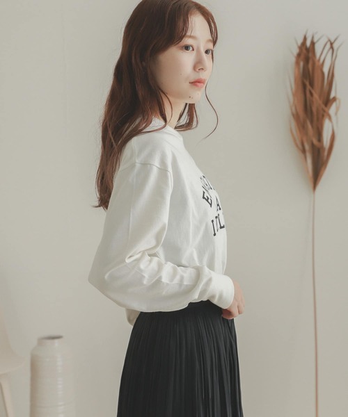 SENSE OF PLACE by URBAN RESEARCH（センスオブプレイスバイアーバンリサーチ）の「ロゴプリントTシャツ（Tシャツ/カットソー・レディース・ベージュ系その他/ホワイト/ホワイト系その他・ONE）」の14枚目の写真