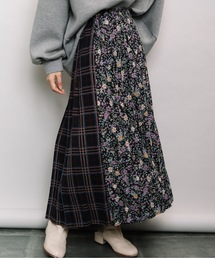 refinedworks | manyway総柄ロングプリーツスカート(スカート)