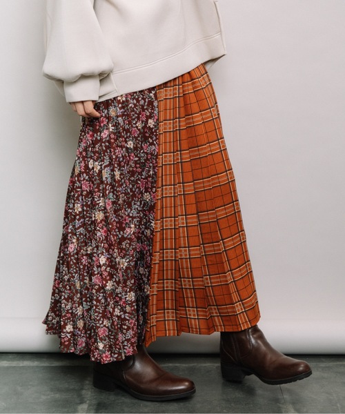 refinedworks（リファインドワークス）の「manyway総柄ロングプリーツスカート（スカート・レディース・ブラック/ブラウン・FREE）」の20枚目の写真