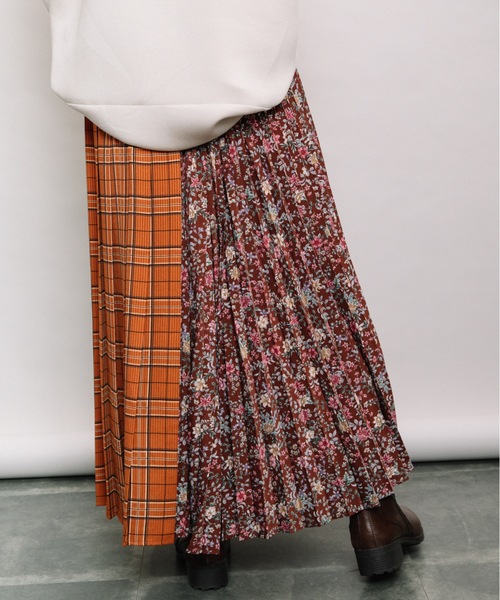 refinedworks（リファインドワークス）の「manyway総柄ロングプリーツスカート（スカート・レディース・ブラック/ブラウン・FREE）」の21枚目の写真