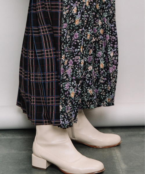 refinedworks（リファインドワークス）の「manyway総柄ロングプリーツスカート（スカート・レディース・ブラック/ブラウン・FREE）」の7枚目の写真