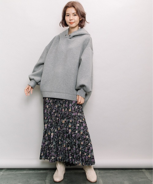 refinedworks（リファインドワークス）の「manyway総柄ロングプリーツスカート（スカート・レディース・ブラック/ブラウン・FREE）」の15枚目の写真