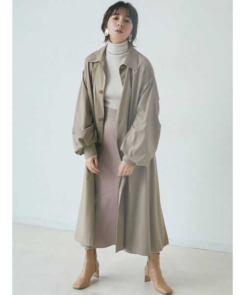 LAGUNAMOON（ラグナムーン）の「ステンカラーボリュームコート（その他アウター・レディース・モカ/ワイン/ベージュ・FREE）」の22枚目の写真