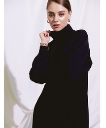 ALEXIA STAM | 【ViVi 1月号掲載】Rib Knit Sleeveless Dress & Cropped Sweatshirt Set/リブニットスリーブレスドレス&クロップドスウェットシャツセット(ワンピース)