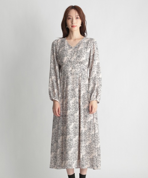 Andemiu（アンデミュウ）の「ガラキリカエフレアワンピース235883（ワンピース・レディース・ブラック/オフホワイト/マスタード・FREE）」の18枚目の写真