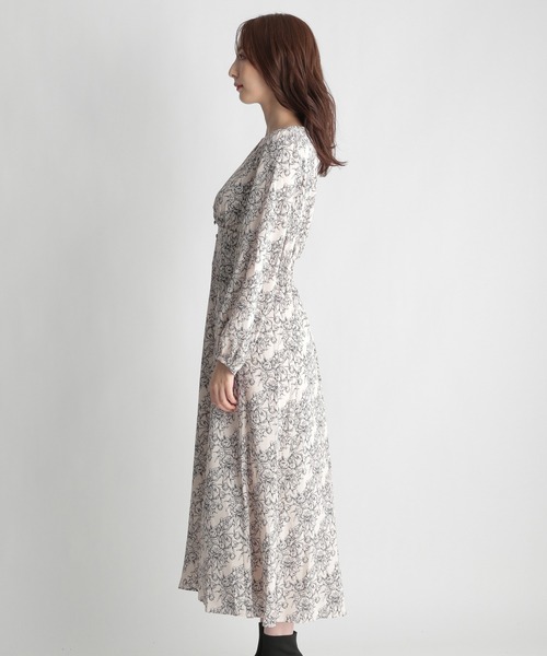 Andemiu（アンデミュウ）の「ガラキリカエフレアワンピース235883（ワンピース・レディース・ブラック/オフホワイト/マスタード・FREE）」の15枚目の写真