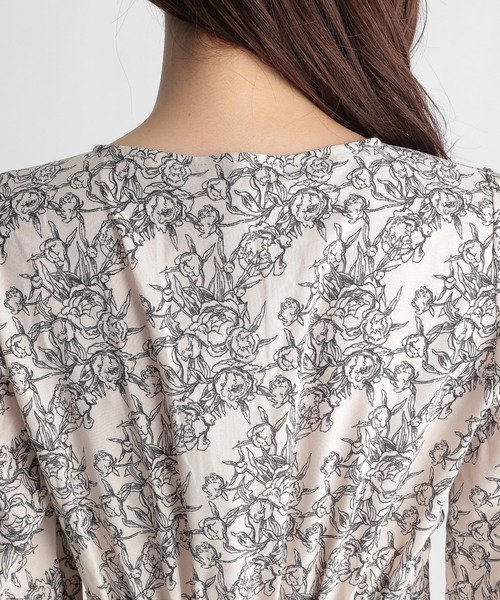 Andemiu（アンデミュウ）の「ガラキリカエフレアワンピース235883（ワンピース・レディース・ブラック/オフホワイト/マスタード・FREE）」の12枚目の写真