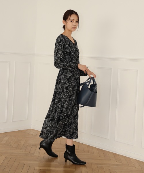 Andemiu（アンデミュウ）の「ガラキリカエフレアワンピース235883（ワンピース・レディース・ブラック/オフホワイト/マスタード・FREE）」の20枚目の写真