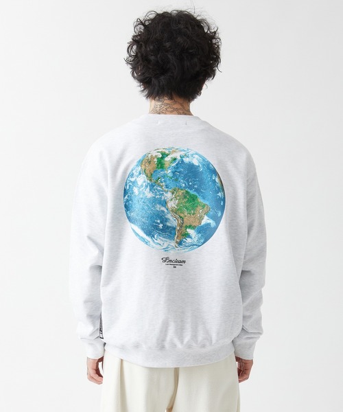 LMCの「【LMC】TEAM EARTH SWEATSHIRT / エルエムシー チーム アース グラフィック スウェットシャツ(スウェット・メンズ・ネイビー/グレー/チャコールグレー・LARGE/SMALL/MEDIUM)」の16枚目の写真